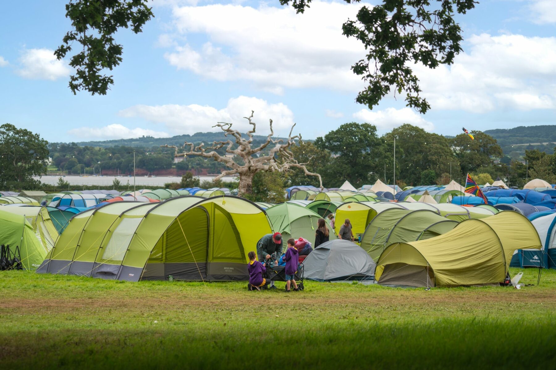 The campsite at Gone Wild festival